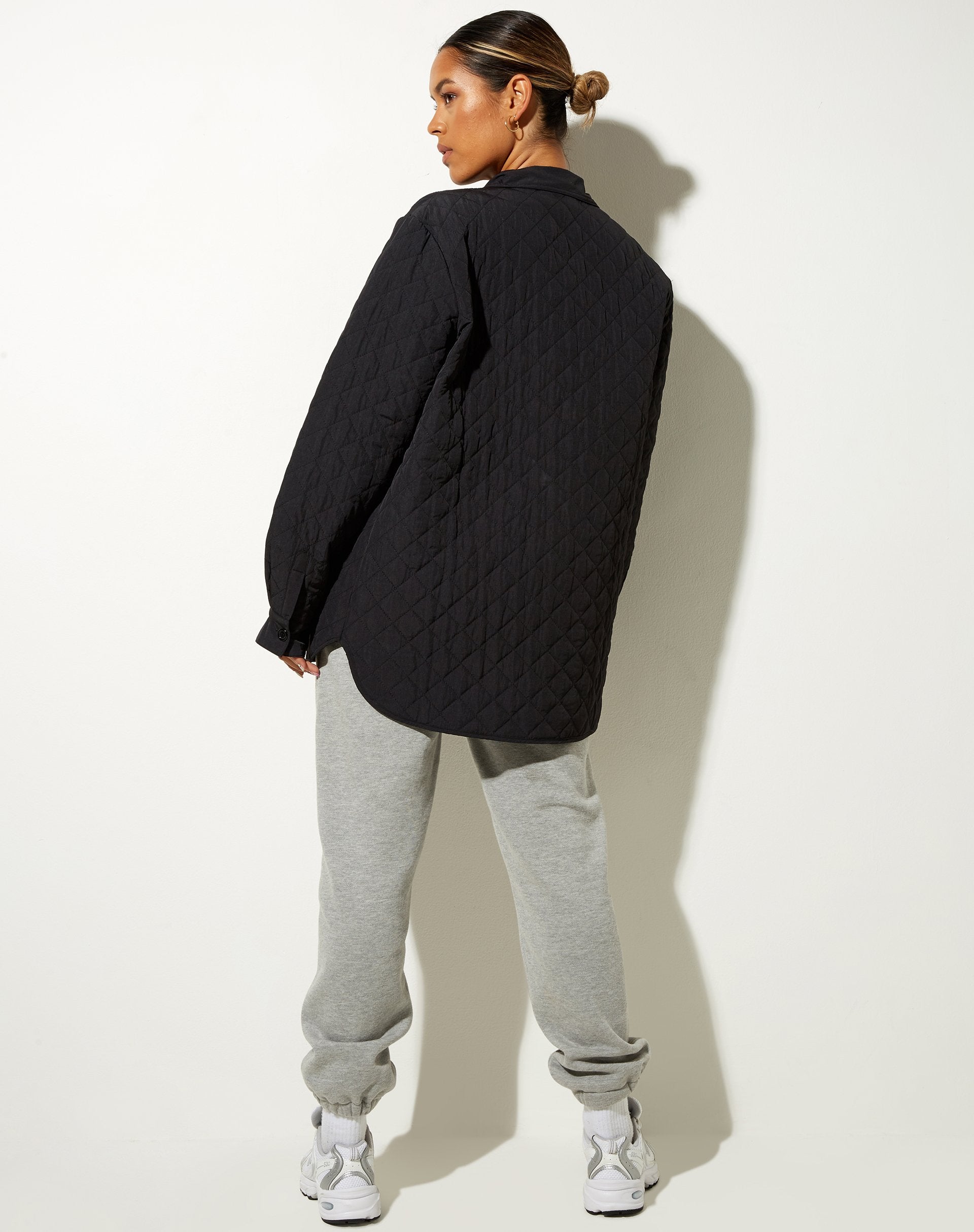 Afbeelding van Marcel Shirt in Gewatteerd Zwart