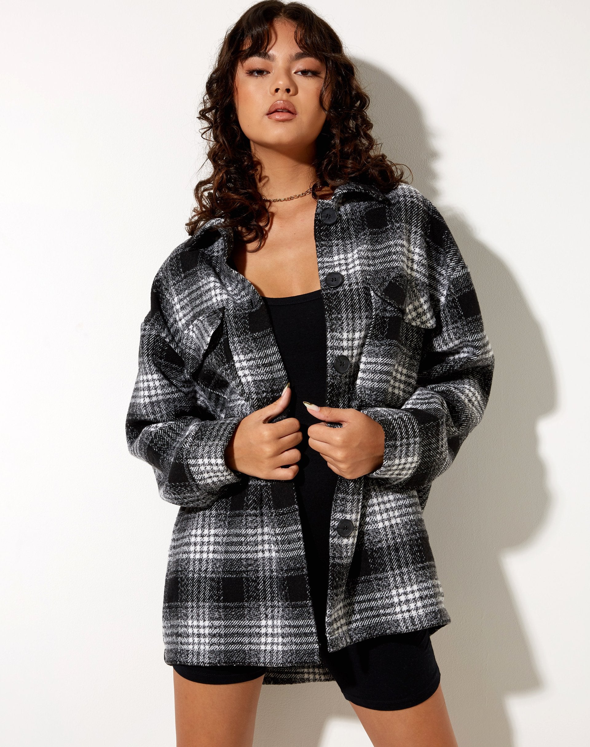 Afbeelding van Marcella Shirt in Ruit Zwart