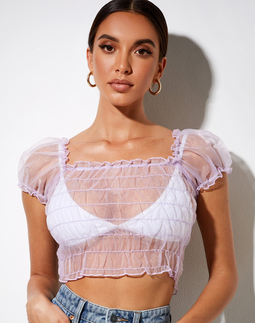 Marilla Crop Top in Lila