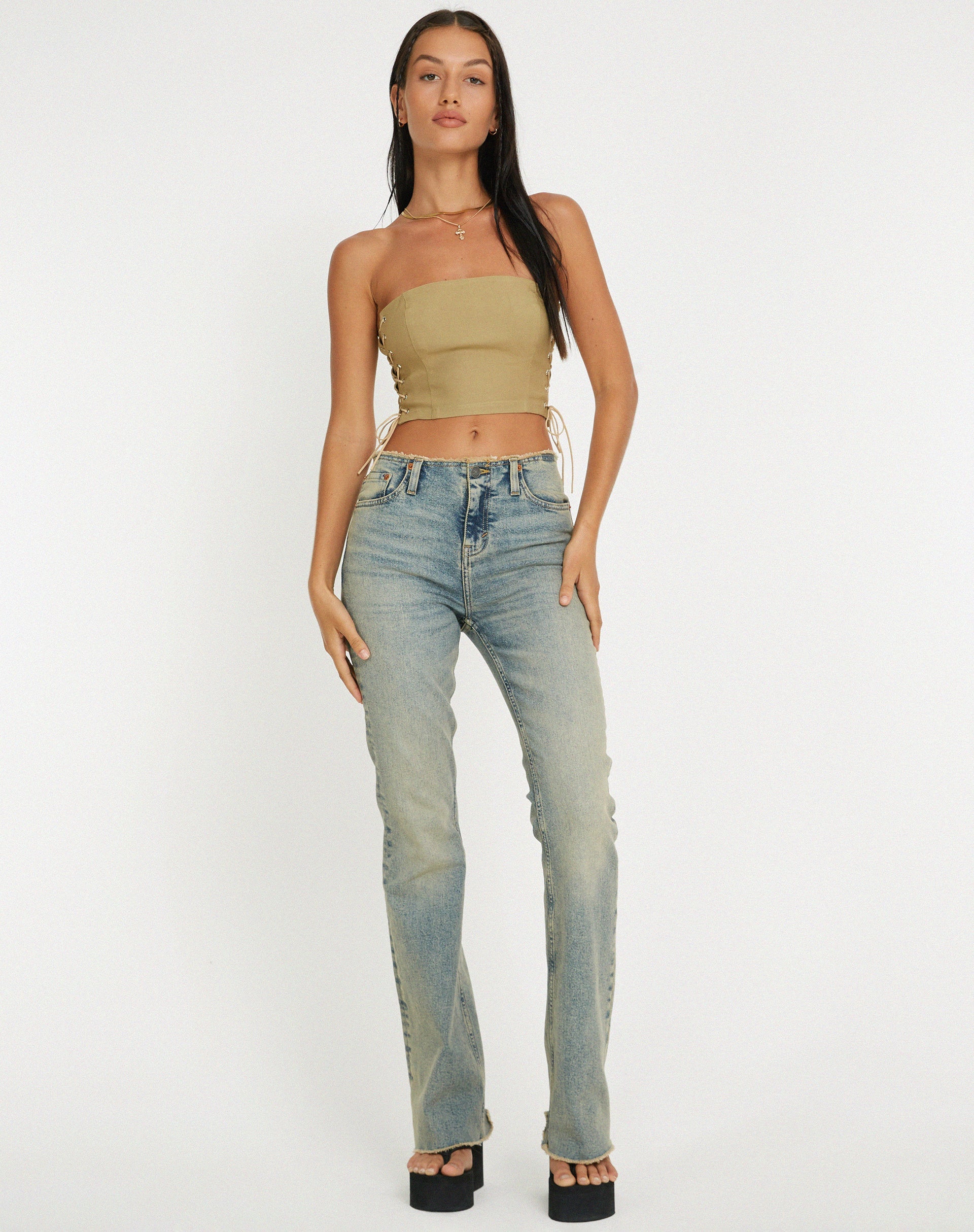Afbeelding van Murga Corset Top in Zand