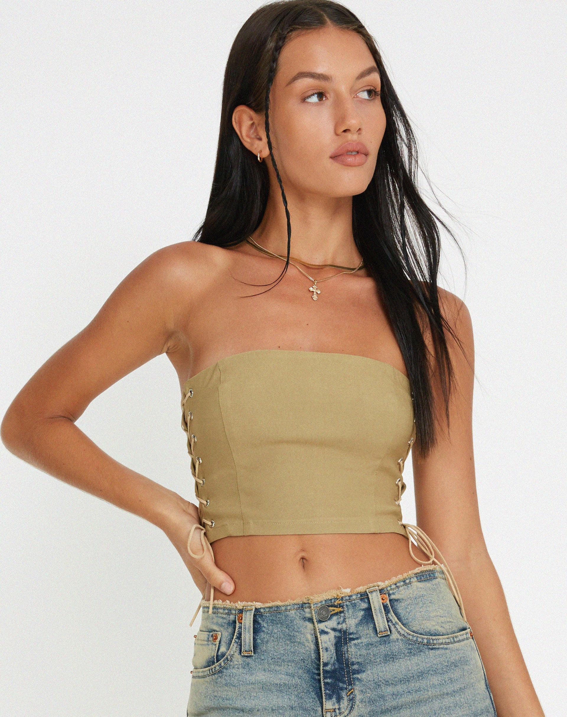 Afbeelding van Murga Corset Top in Zand