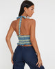 Afbeelding van Naoki Crop Top in Colourpop Check Green en Blue