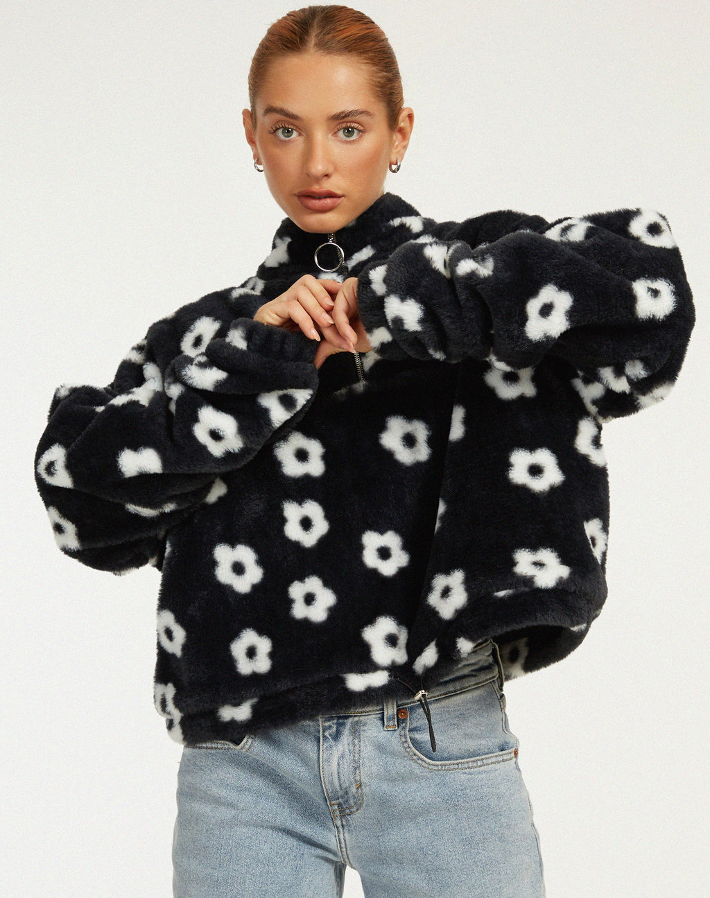 Nero jas in Daisy zwart en wit