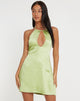beeld van MOTEL X JACQUIE Rauna Mini Dress in Satin Nile Green