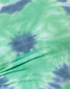Groen Blauwe Bloem Tie Dye