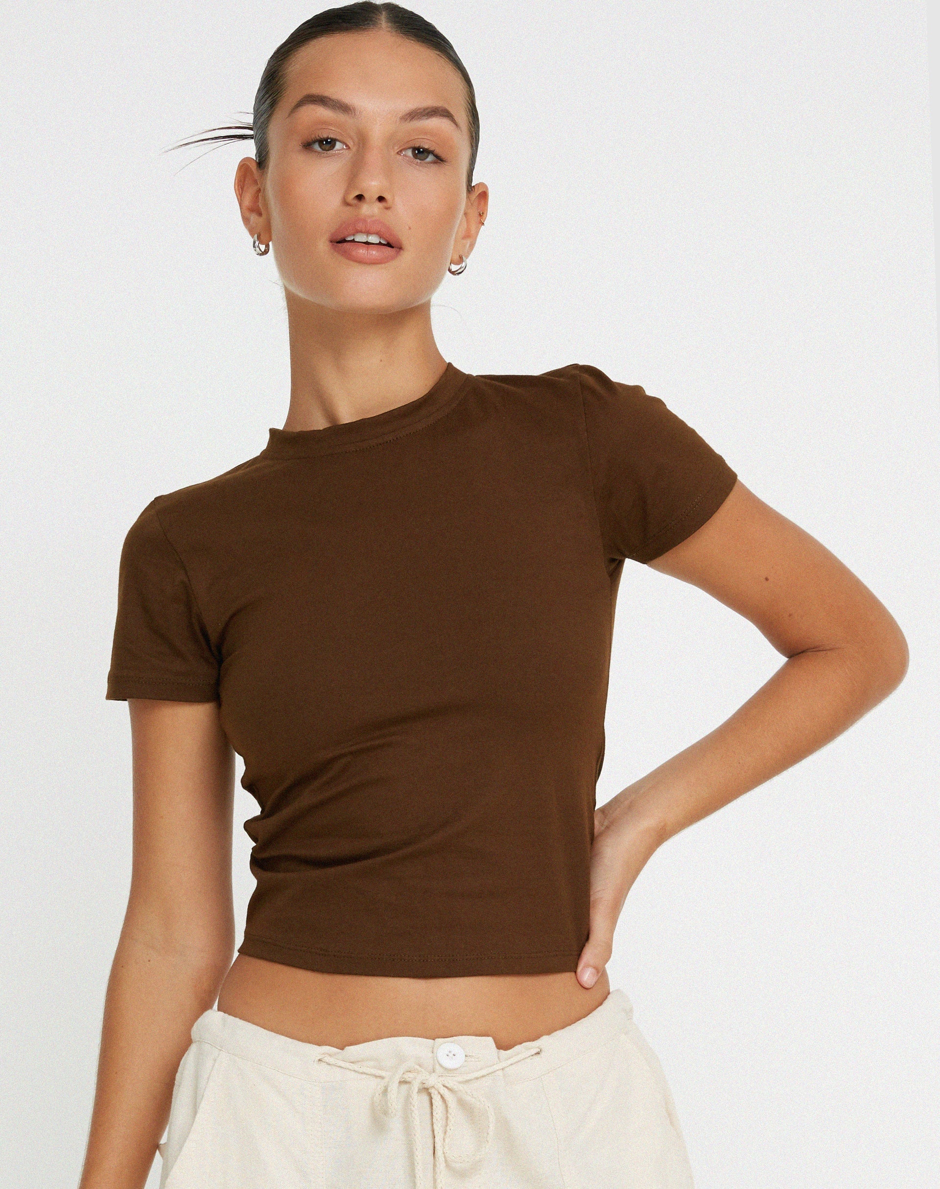 Afbeelding van Surtie Crop Top in Cacao
