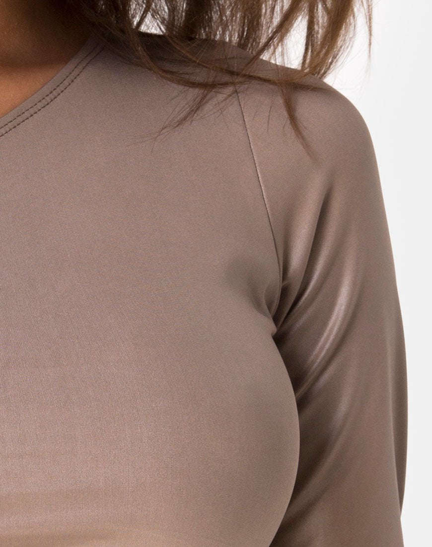 Afbeelding van Rhi Top in Cacao Spandex