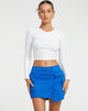 Afbeelding van Rhory Mini Cargo Rok in Aqua Blauw