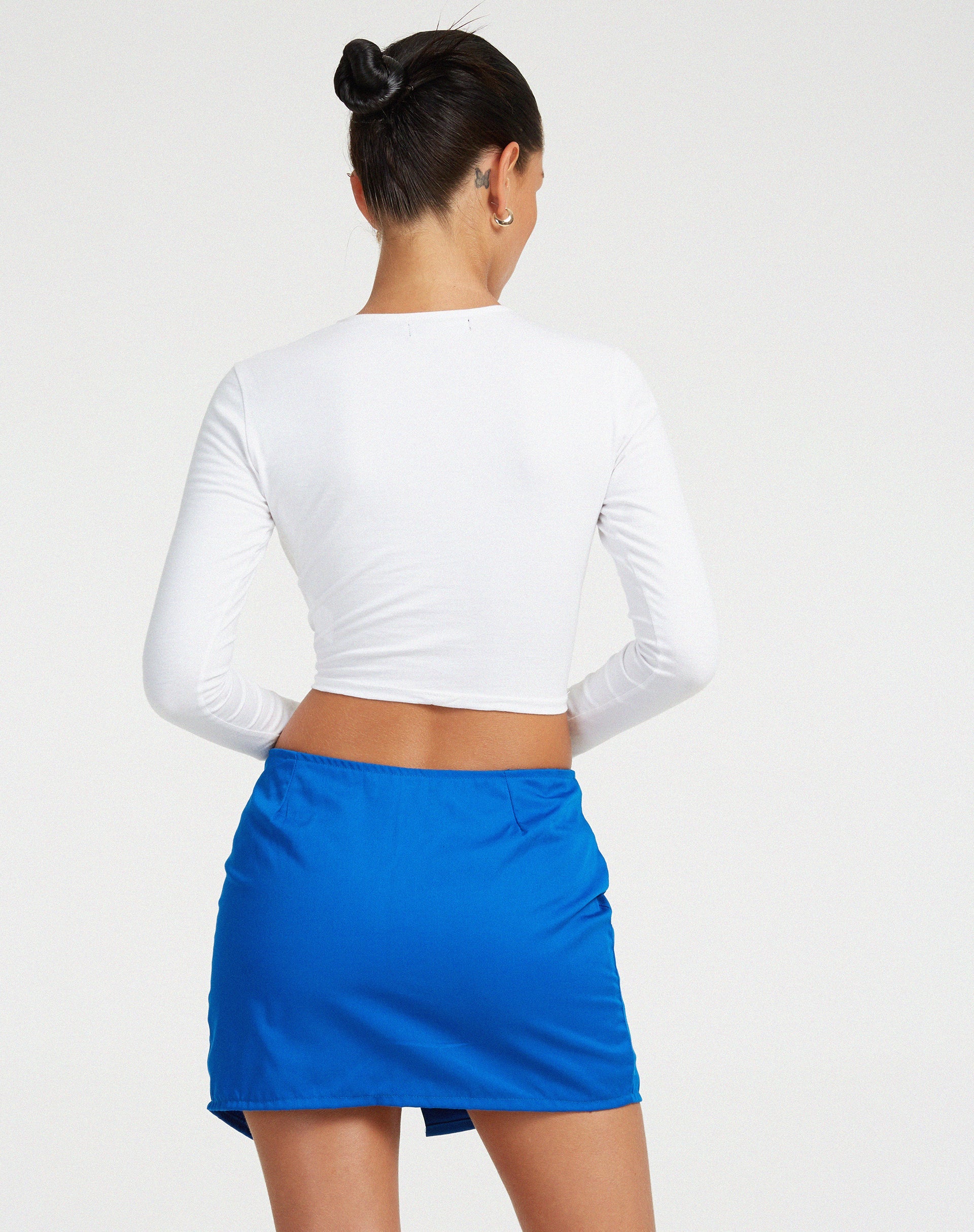 Afbeelding van Rhory Mini Cargo Rok in Aqua Blauw