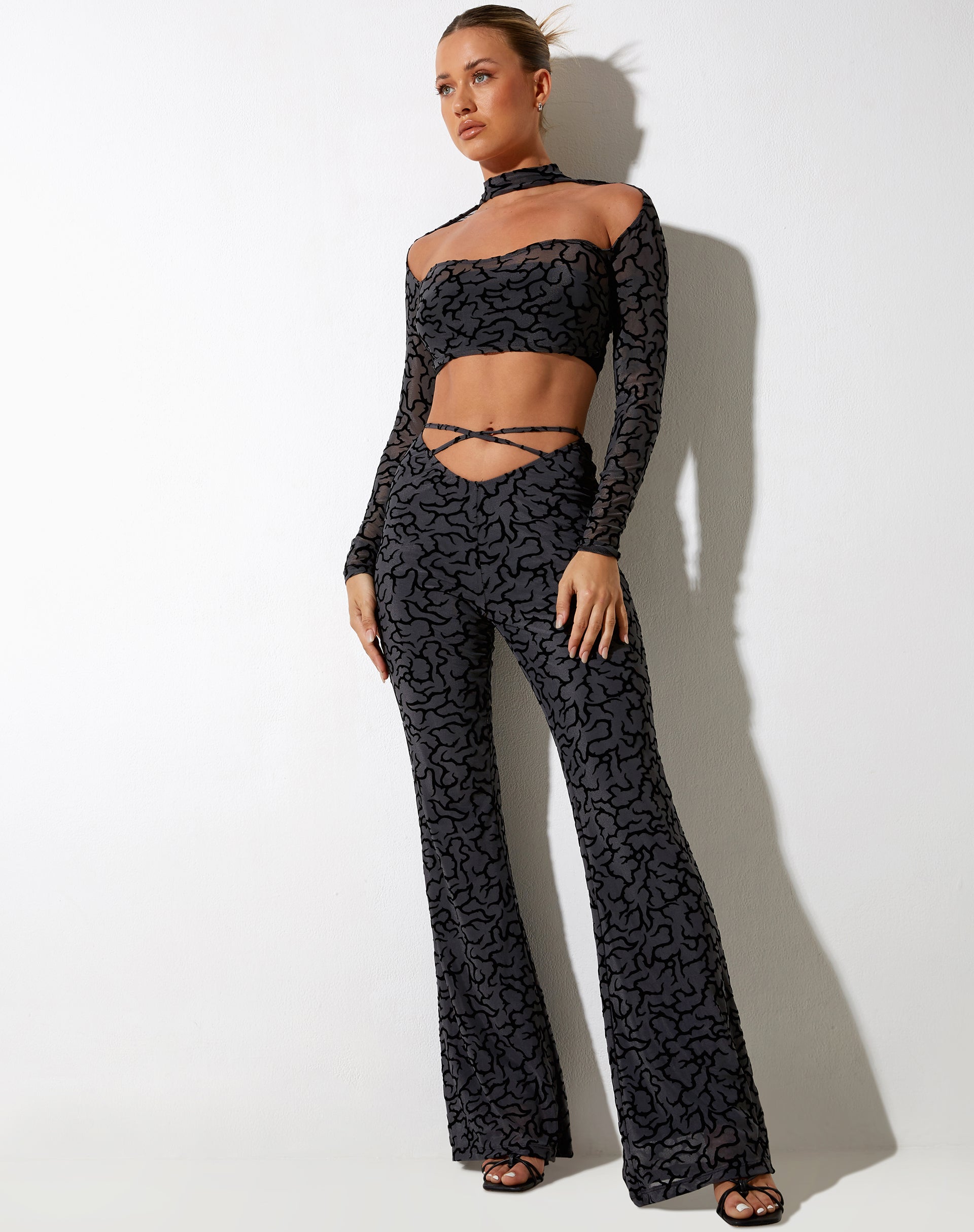 Afbeelding van Ribus Crop Top in Tribal Flock