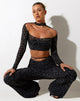 Afbeelding van Ribus Crop Top in Tribal Flock
