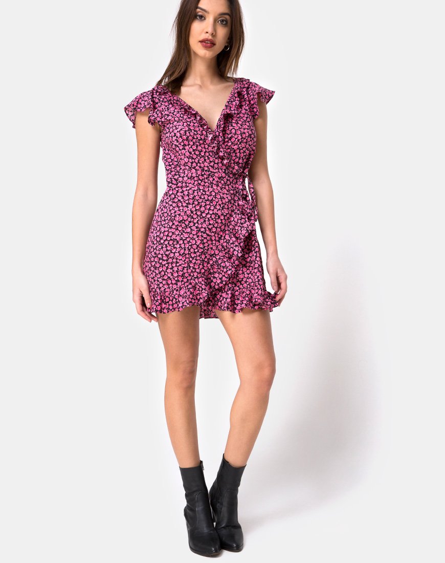 Afbeelding van Rica Dress in Ditsy Rose Pink