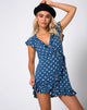 Afbeelding van Rica Skater Dress in Medium Polka Navy