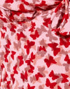 Ditsy Vlinder Perzik en Rood
