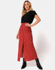 Afbeelding van Rima Rok in Falling For You Bloemig Rood