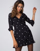 Afbeelding van Riser Jurk in Polkadot Zwart-Wit