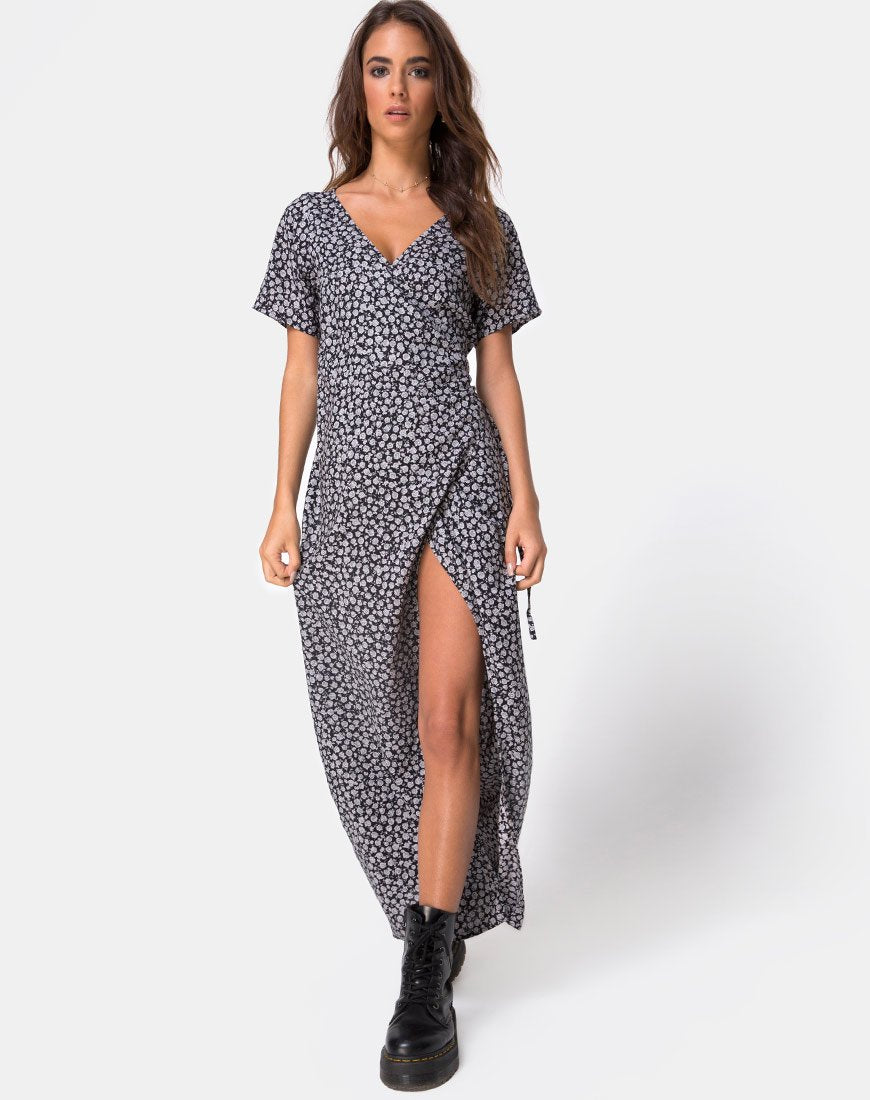 Afbeelding van Riva Jurk in Ditsy Rose Zwart