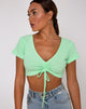 Afbeelding van Rivera Gewatteerde Top in Rib Neo Mint