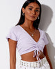 Afbeelding van Rivera Gewatteerde Top in Rib Violet