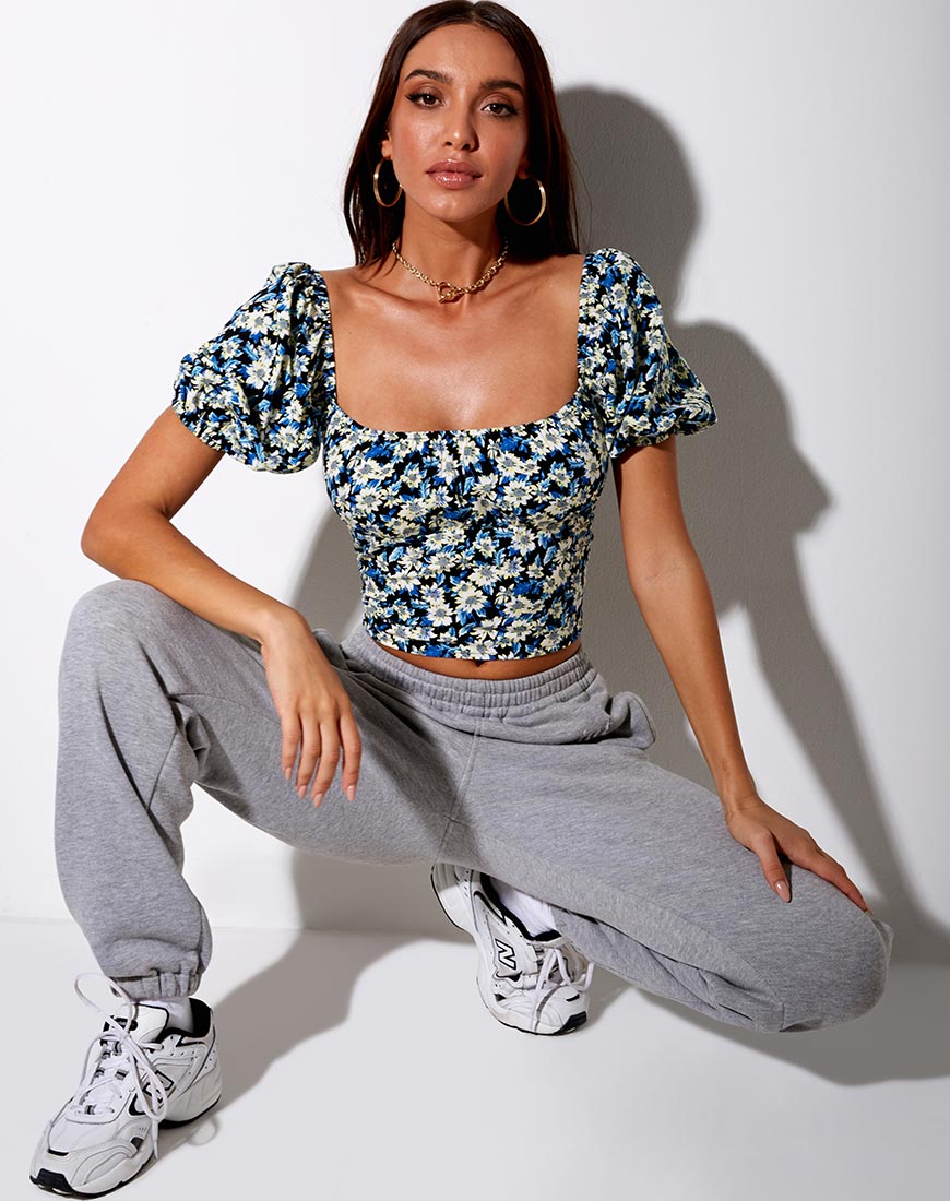 Afbeelding van Rocha Top in Asterblauw