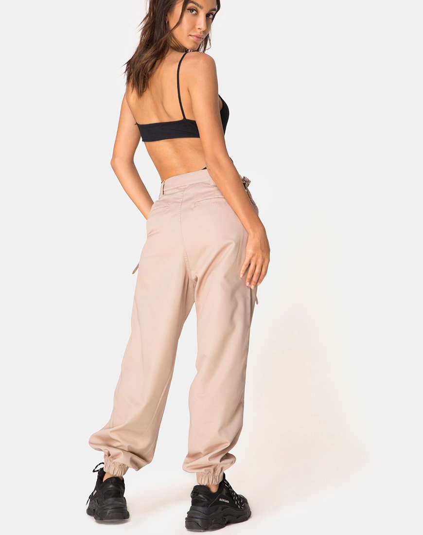 Afbeelding van Jubie Cargo Broek in Tan Boor