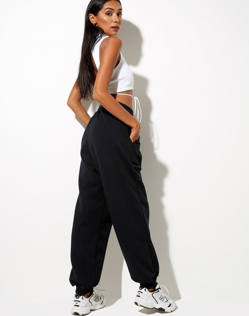 Roider Jogger in Zwart Champignon Rood Embro