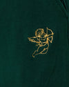 Cupido borduurwerk in groen