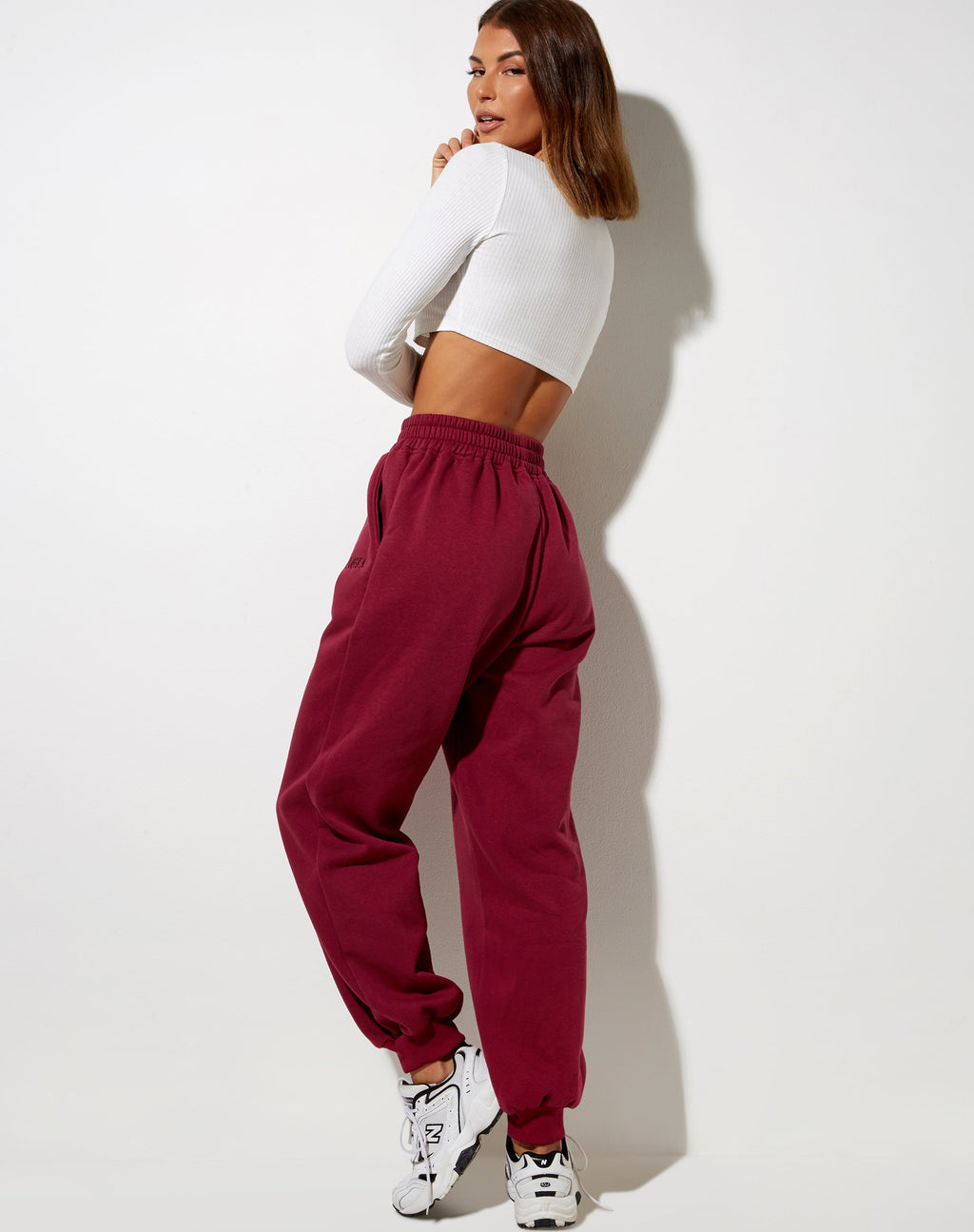 Roider Jogger in bordeaux 'Angel' Embro