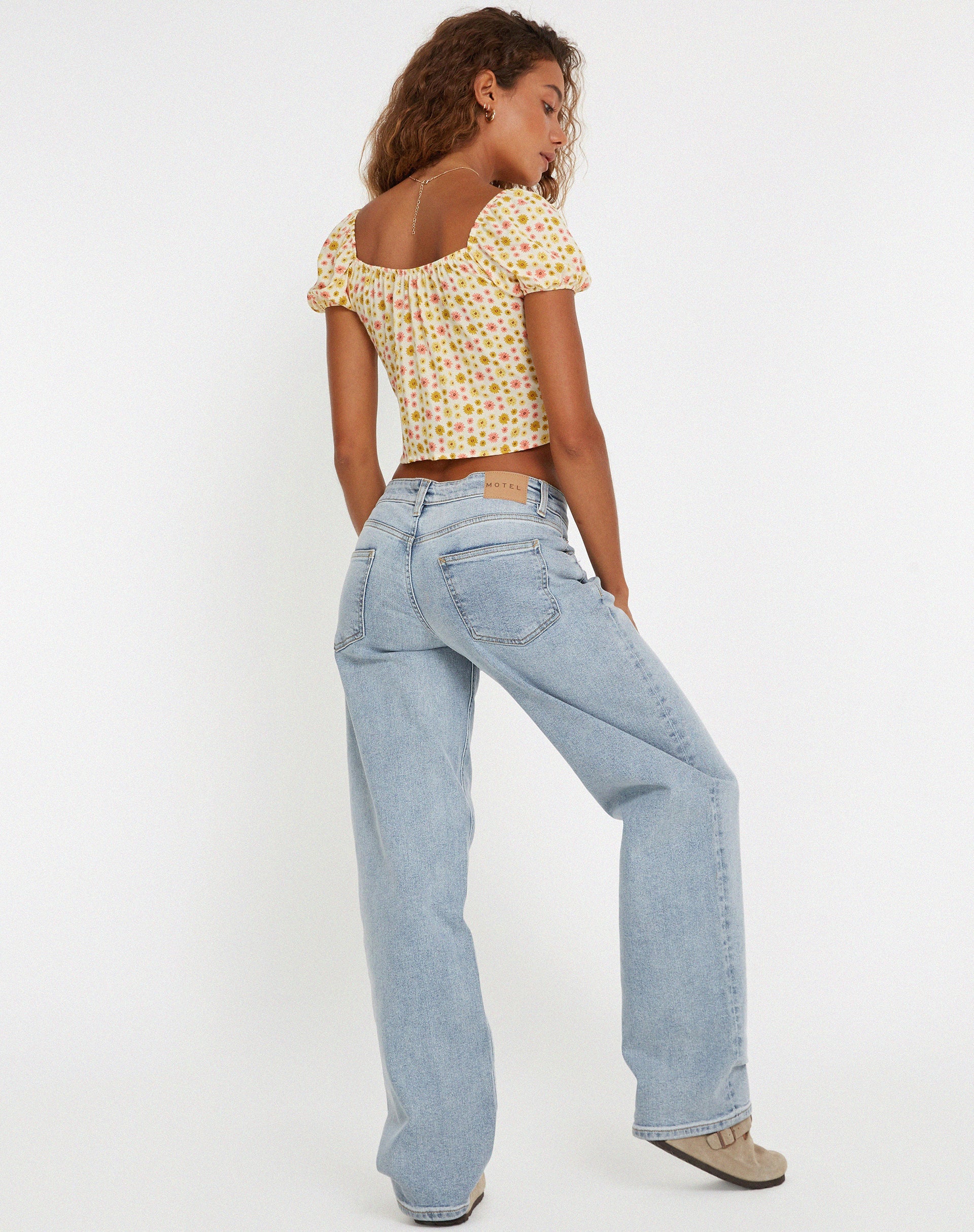 Afbeelding van Rom Top in Daisy Chain Cream