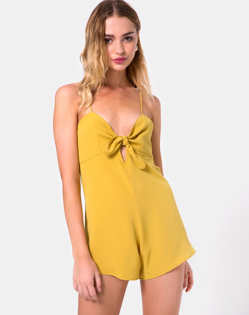 Afbeelding van Roman Playsuit in Mustard