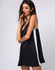 Afbeelding van Rona Slip Dress in Zwart met Ivory Stripe