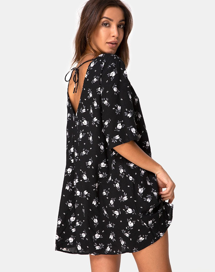 Afbeelding van Rosella Swing Dress in Dark Tulip