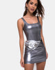 Afbeelding van Rosie jurk in metallic zilver