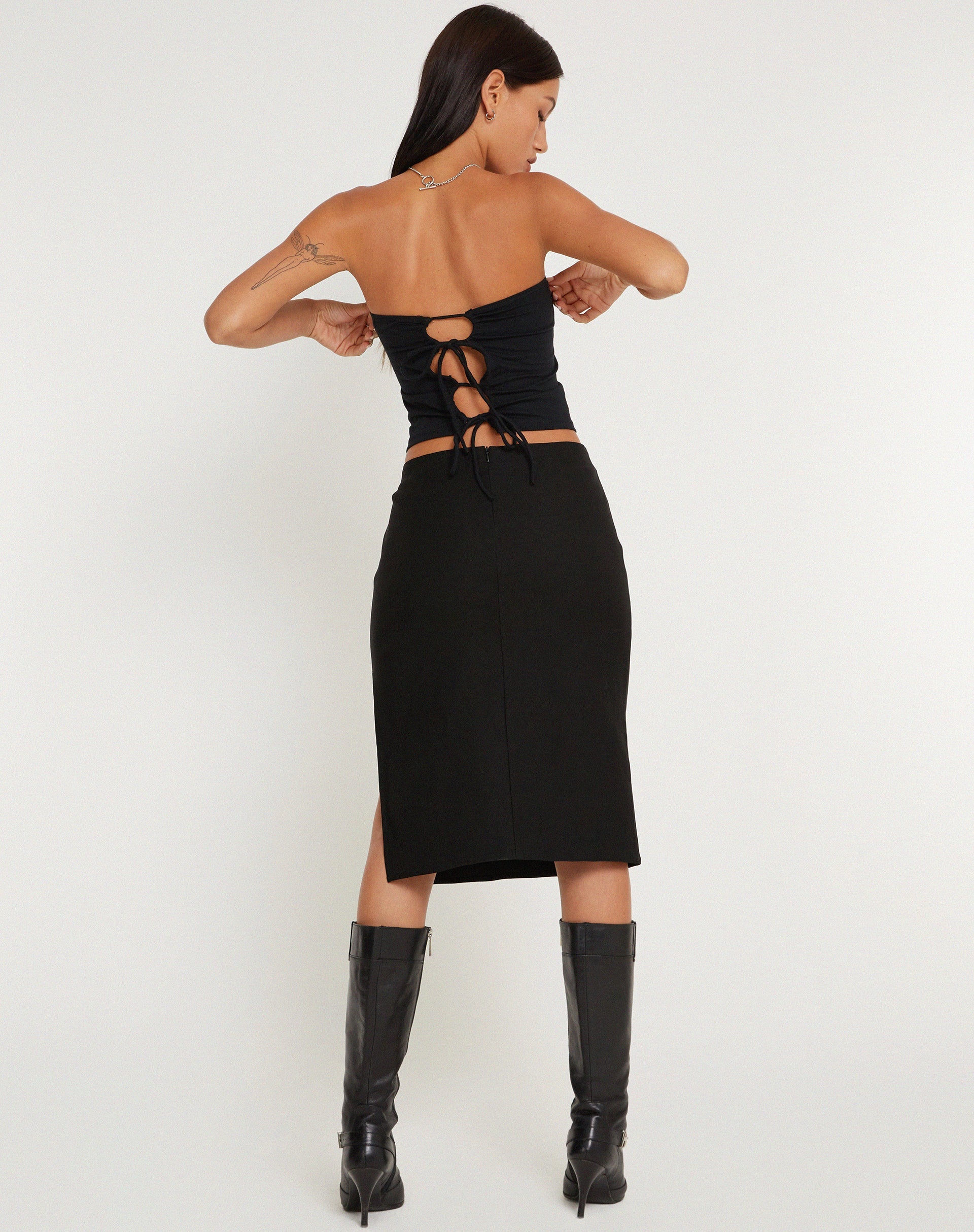 Afbeelding van Ruetie Bandeau Top in Zwart