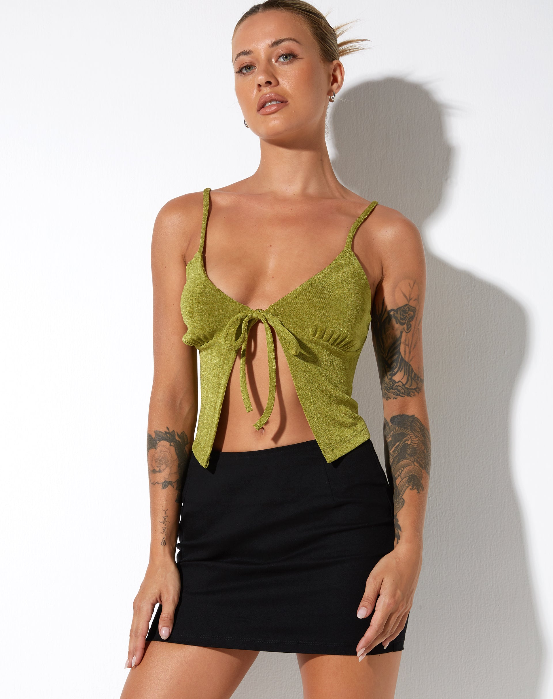 Afbeelding van Rumak Top in Crepe Lime