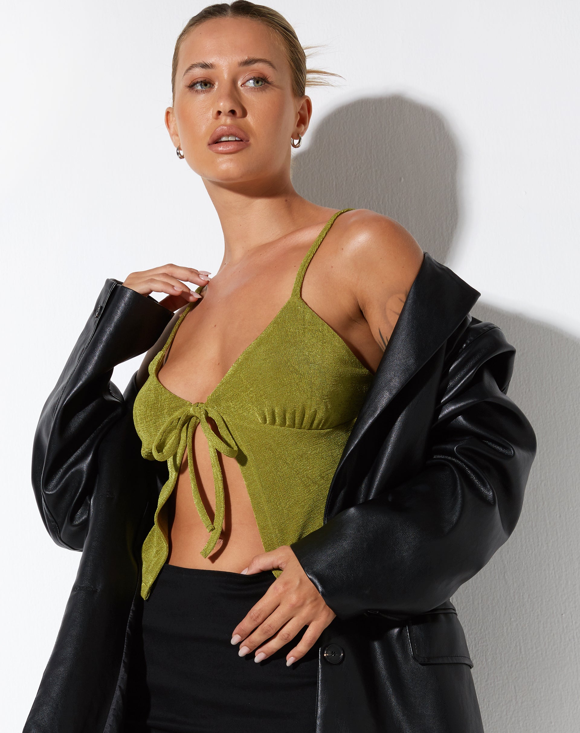 Afbeelding van Rumak Top in Crepe Lime