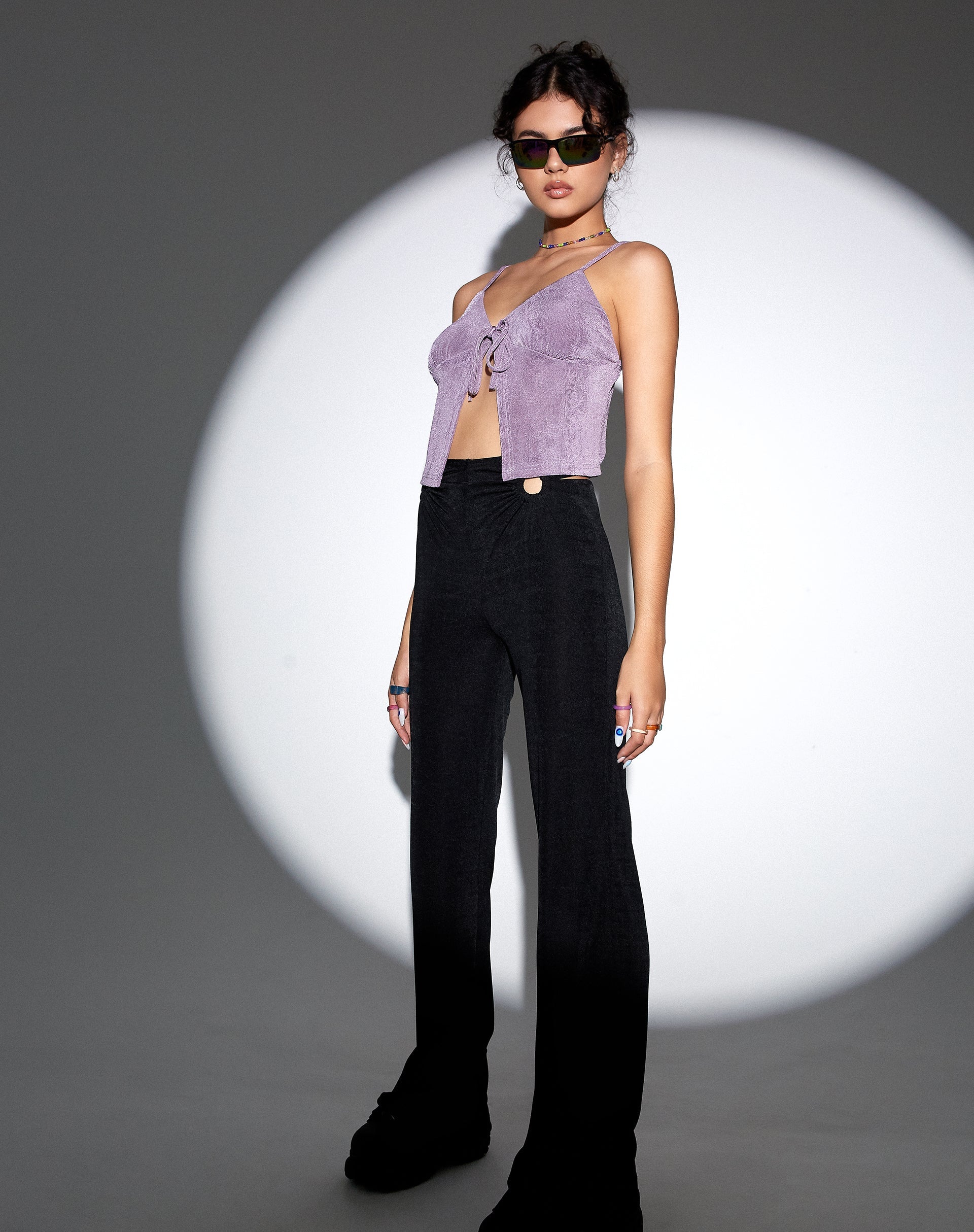 Afbeelding van MOTEL X OLIVIA NEILL Rumak Cami Top in Crepe Lavendel