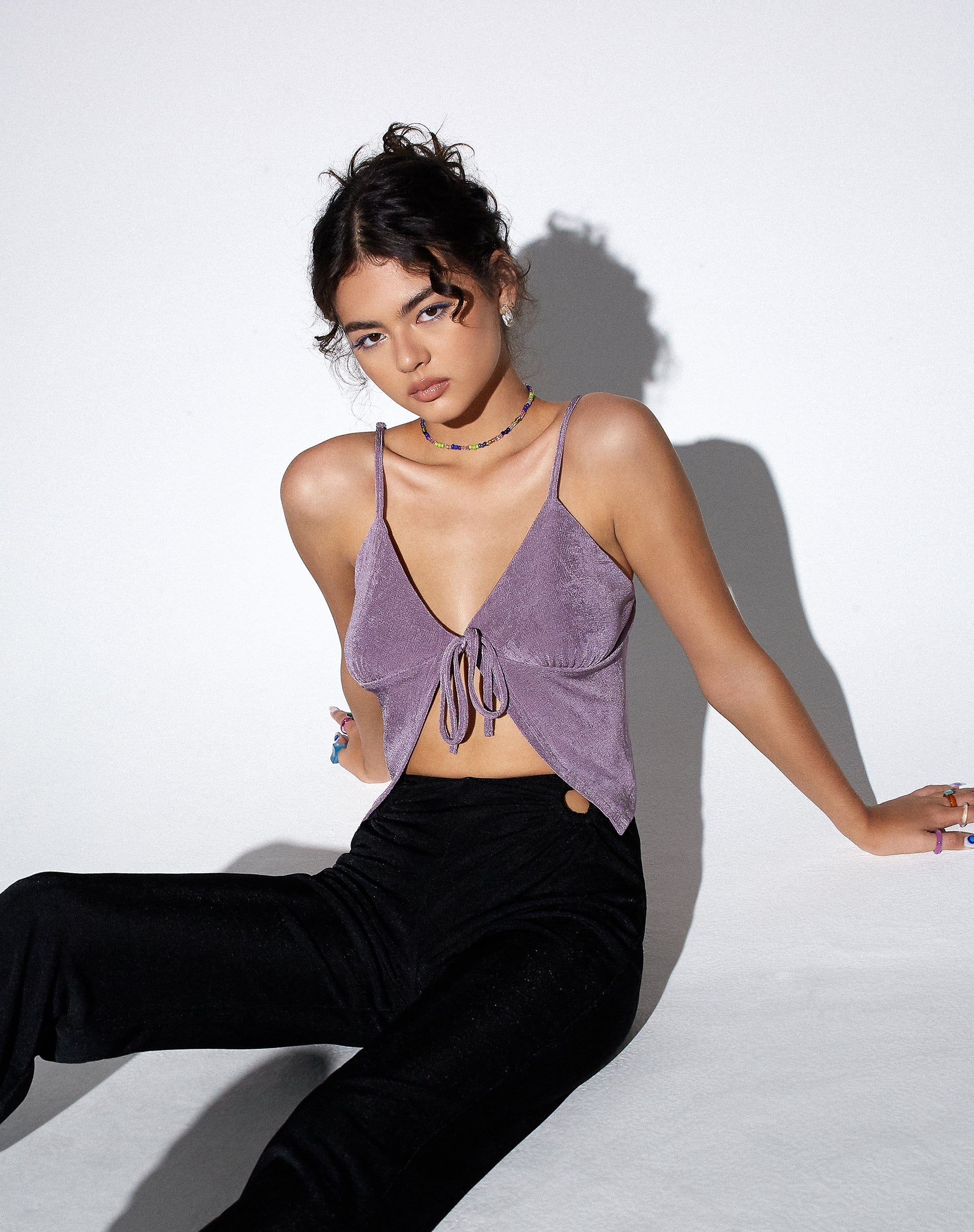 Afbeelding van MOTEL X OLIVIA NEILL Rumak Cami Top in Crepe Lavendel