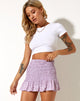 Afbeelding van Rylee minirok in Ditsy Rose Lila