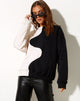 Afbeelding van Ryu Sweatshirt in Winterwit en Zwart