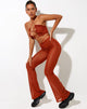 Afbeelding van Sakeri Flare Broek in Mesh Toffee