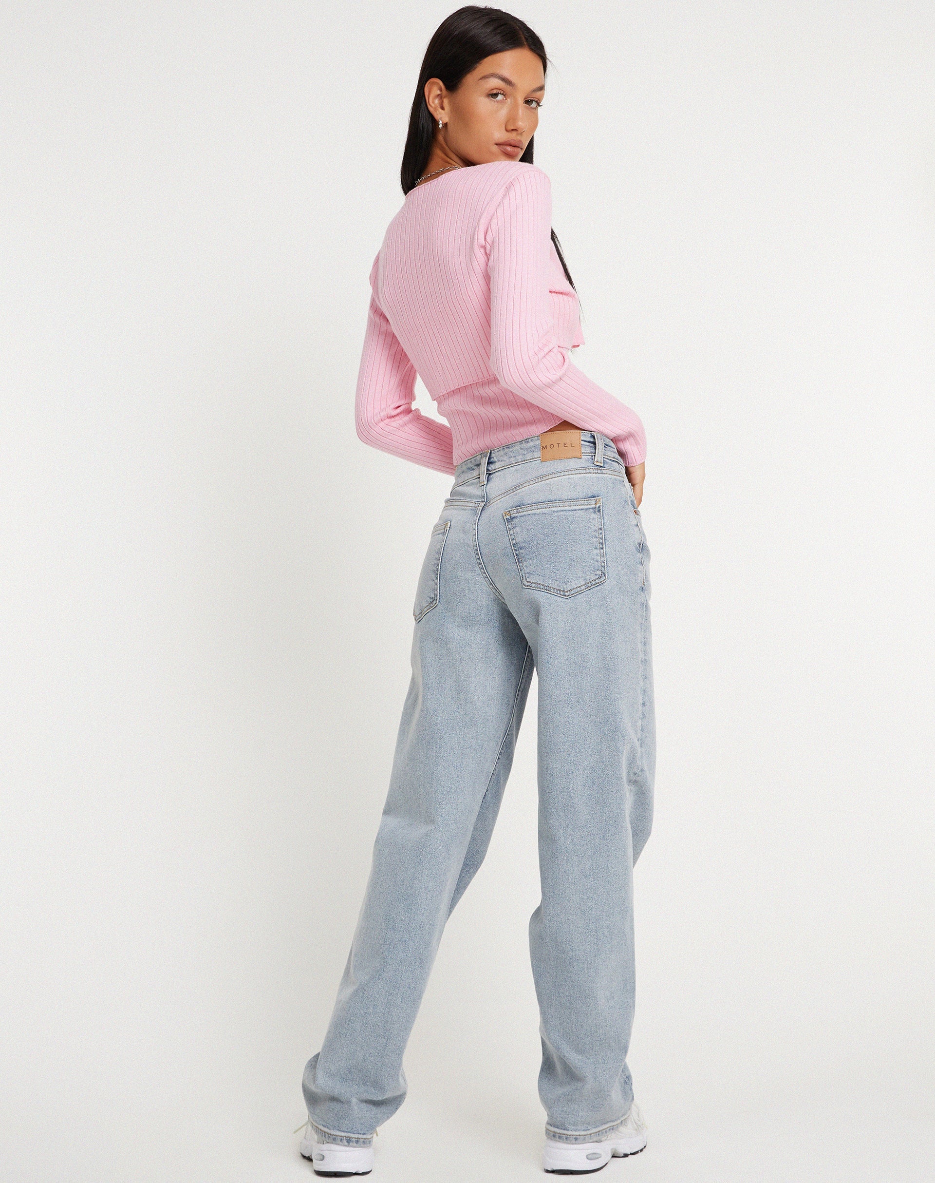 Afbeelding van Sabai Button Up Cardi in Roze