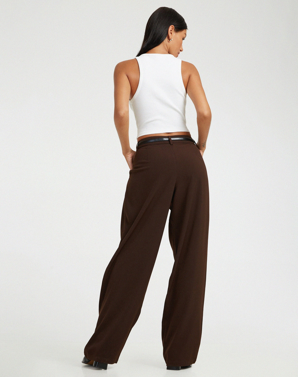 Sabara broek in kleermakerszit cappuccino