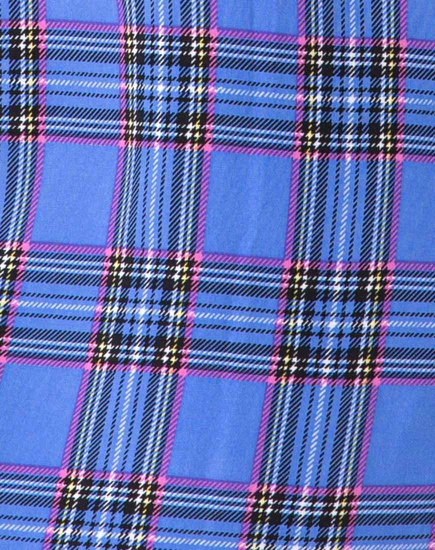 Afbeelding van Sagha Onderjurk in 90s Ruit Blauw Roze