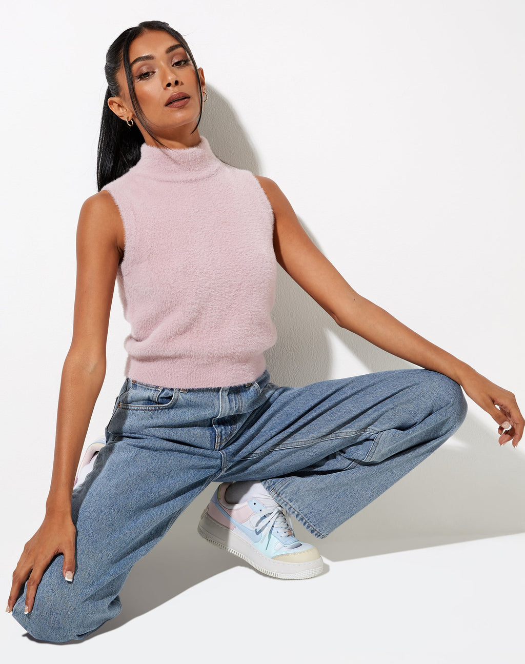 Sai Tank Top in gebreid lila