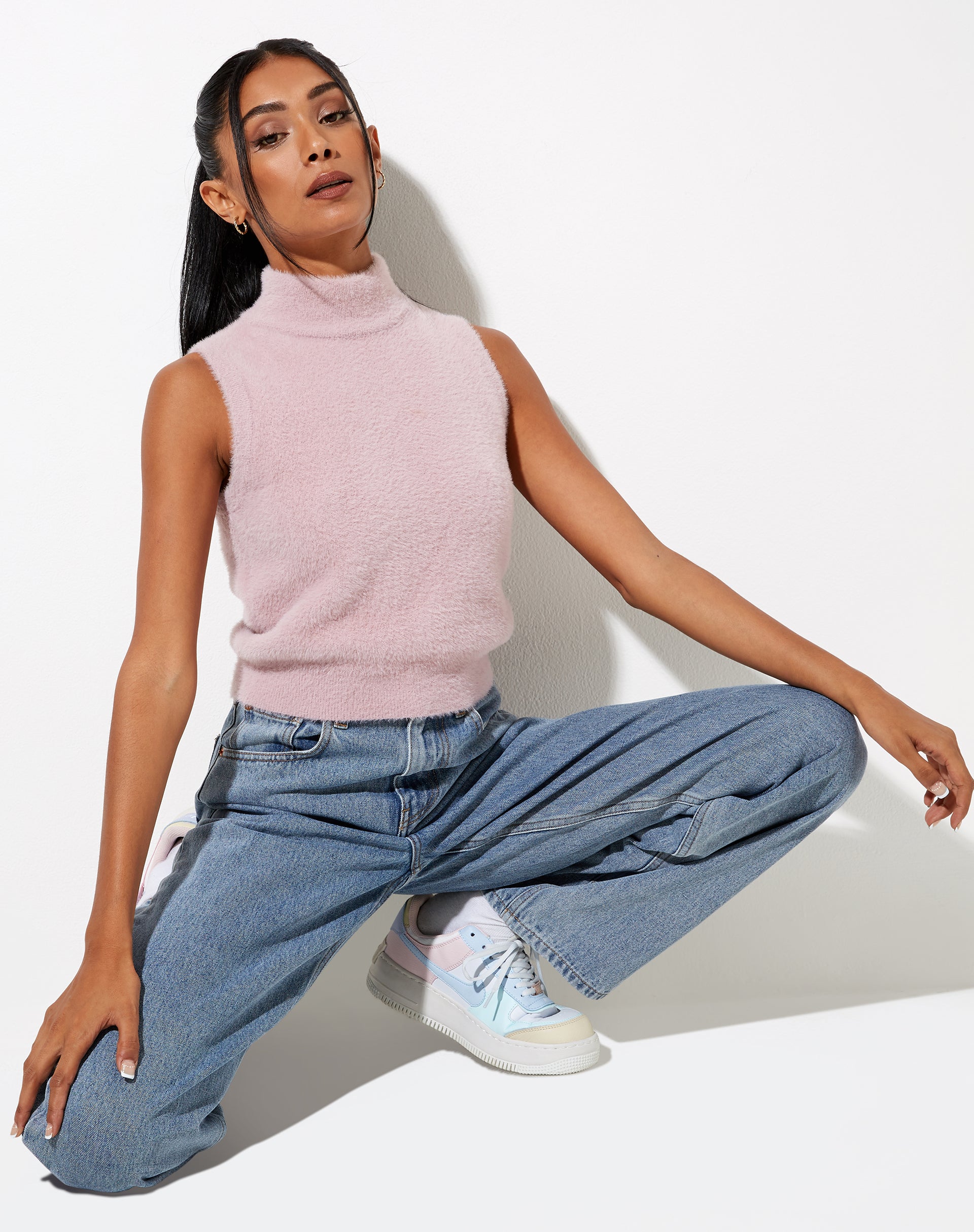 Afbeelding van Sai tanktop in gebreid lila