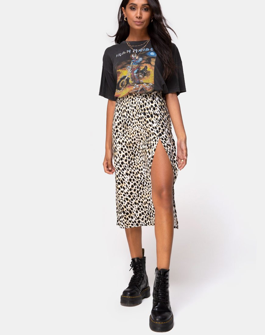 Afbeelding van Saika Midi rok in Cheetah