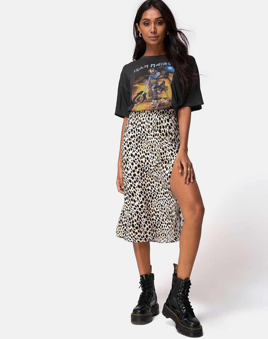 Afbeelding van Saika Midi rok in Cheetah