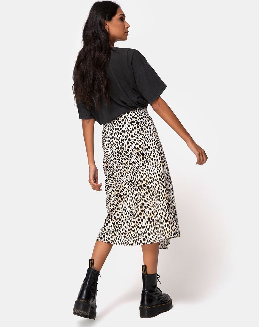 Afbeelding van Saika Midi rok in Cheetah