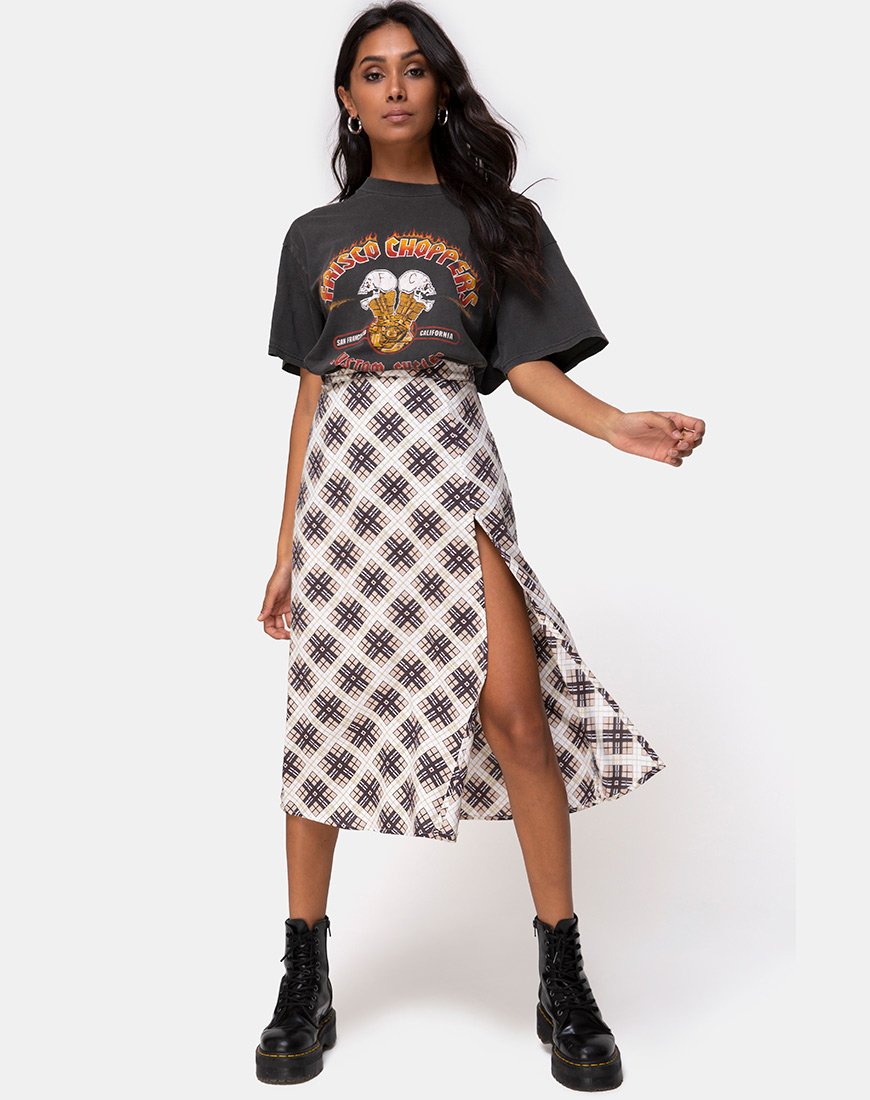 Afbeelding van Saika Midi rok in Kate Check